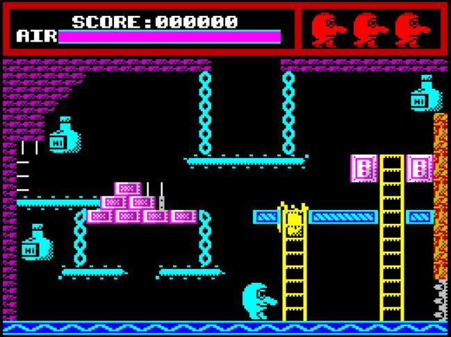 Mr Wino - ZX Spectrum game screenshot (1988) by Firebird